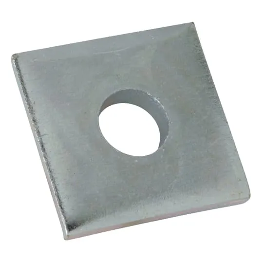 FITTING CHANNEL SQUARE WASHER 1/2" HOLE ELECTROGALVANIZED