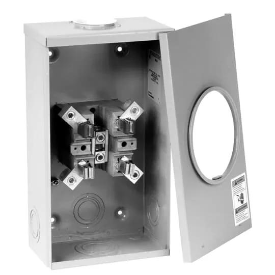 METER SOCKET OVERHEAD 4-JAW 200A C/W 2" SINGLE HUB