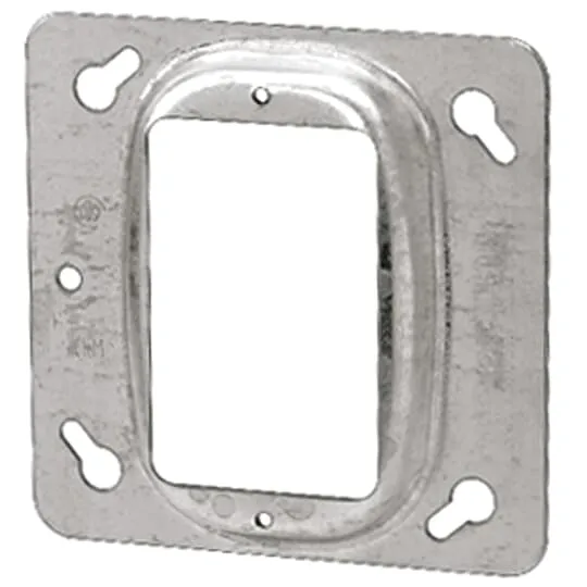 COVER METAL SQUARE 4" 3/4" RAISED FOR 1-DEVICE