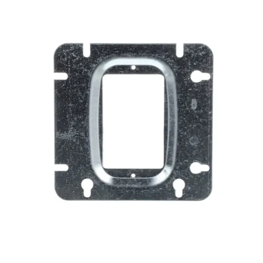 COVER METAL SQUARE 4-11/16" 1/8" RAISED FOR 1-DEVICE