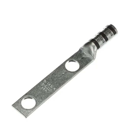 LUG COMPRESSION #3-2 COPPER WIRE 2-HOLE 3/8" BROWN