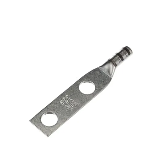 LUG COMPRESSION #3-2 COPPER WIRE 2-HOLE 1/2" BROWN