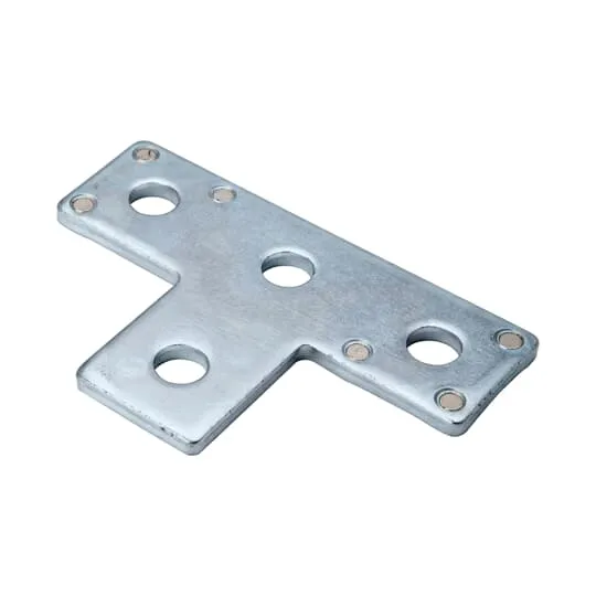 FITTING CHANNEL FLAT TEE 5-3/8X3-1/2" 4-HOLE MAGNETIC EG