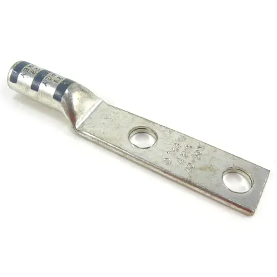 LUG COMPRESSION LONG BARREL #8 COPPER WIRE 2H 3/8" RED