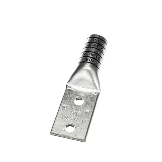 LUG COMPRESSION 750MCM COPPER WIRE 2-HOLE 1/2" BLACK