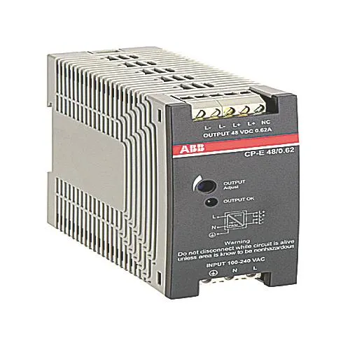 POWER SUPPLY INPUT 100/240VAC OUTPUT 24VDC 1.25A