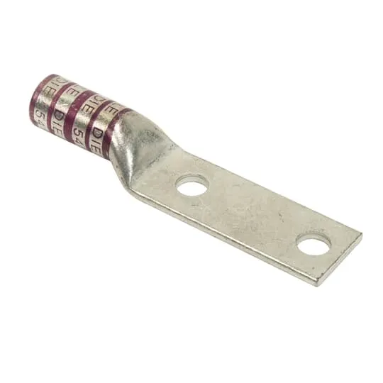 LUG COMPRESSION #4/0 COPPER WIRE 2-HOLE 1/2" PURPLE