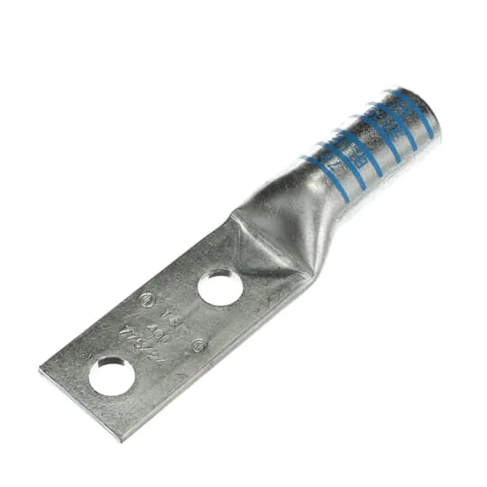 LUG COMPRESSION 400MCM COPPER WIRE 2-HOLE 1/2" BLUE