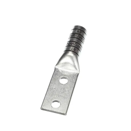 LUG COMPRESSION 500MCM COPPER WIRE 2-HOLE 1/2" BROWN
