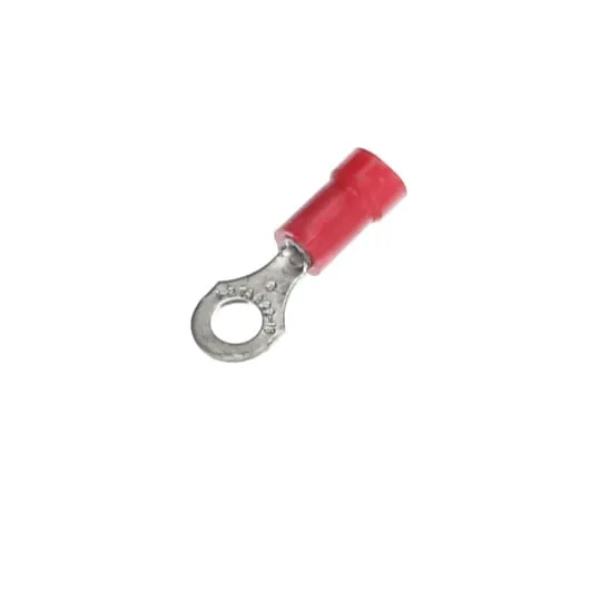 TERMINAL RING VINYL #22-16 WIRE #8 HOLE 1000/PK RED