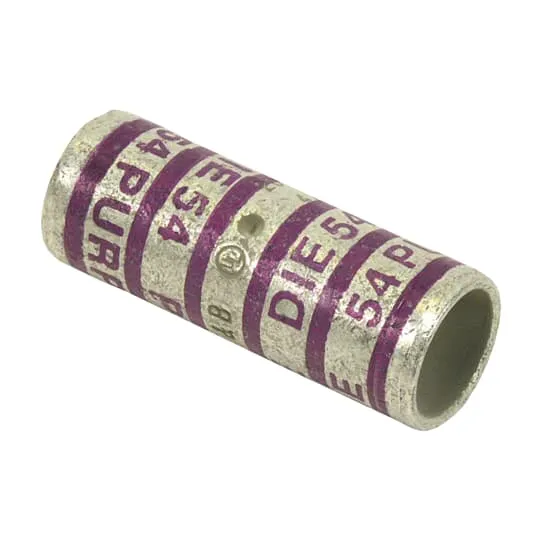 SLEEVE COMPRESSION #4/0 COPPER WIRE PURPLE