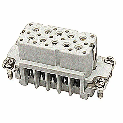 FEMALE SCREW TERMINAL INSERT POS-E-KON 10 CONT. 10A 600V