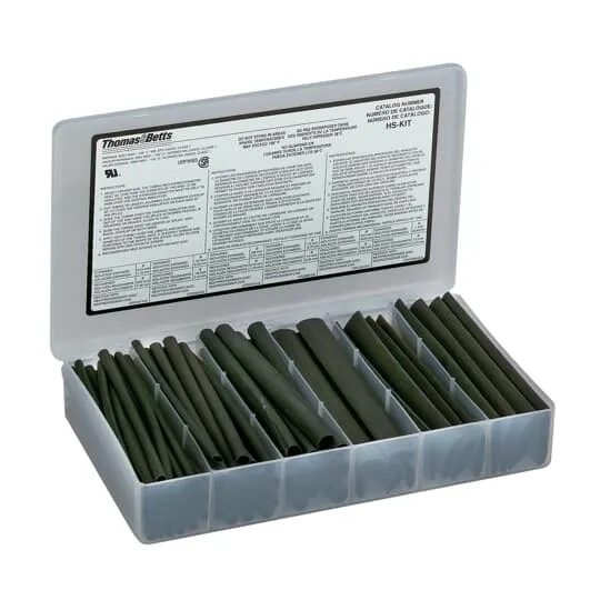 HEAT SHRINK ASSORTMENT KIT 6" KIT BLACK