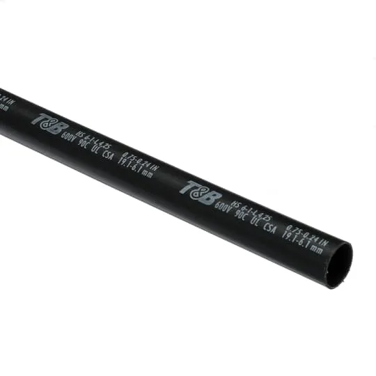 HEAT SHRINK HEAVY-WALL 0.750" X 4' #6-1 WIRE BLACK