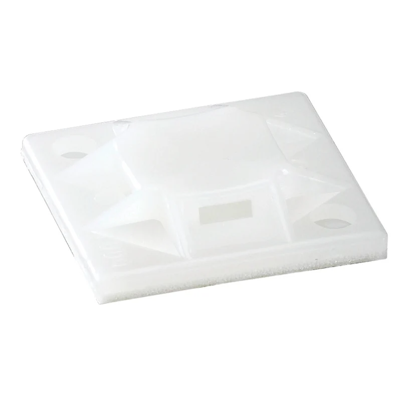 CABLE TIE MOUNTING BASE 0.75X0.75IN #4 HOLE NATURAL