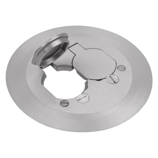 PLATE COVER 1-PIECE DUPLEX RECEPTACLE 5-3/4" FLOOR BOX