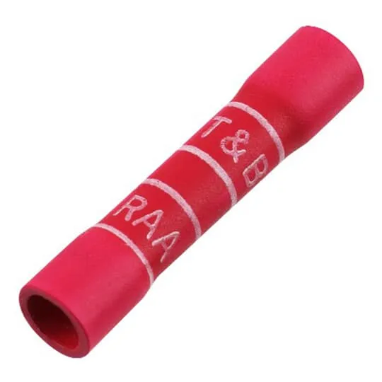 BUTT SPLICE VINYL INSULATED #22-18 WIRE 1000/PK RED