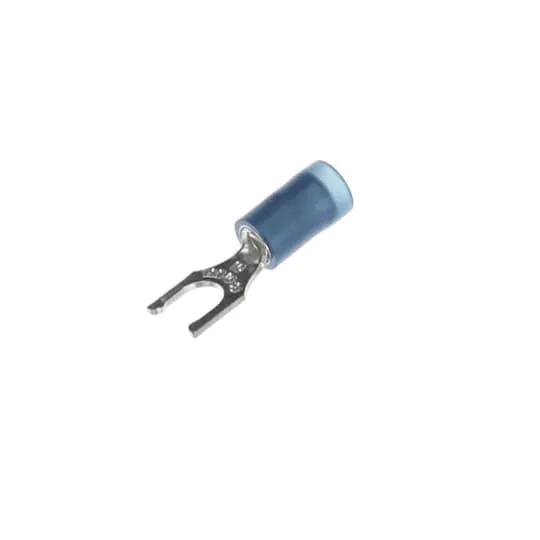 TERMINAL FORK NYLON #18-14 WIRE #10 HOLE 100/PK BLUE