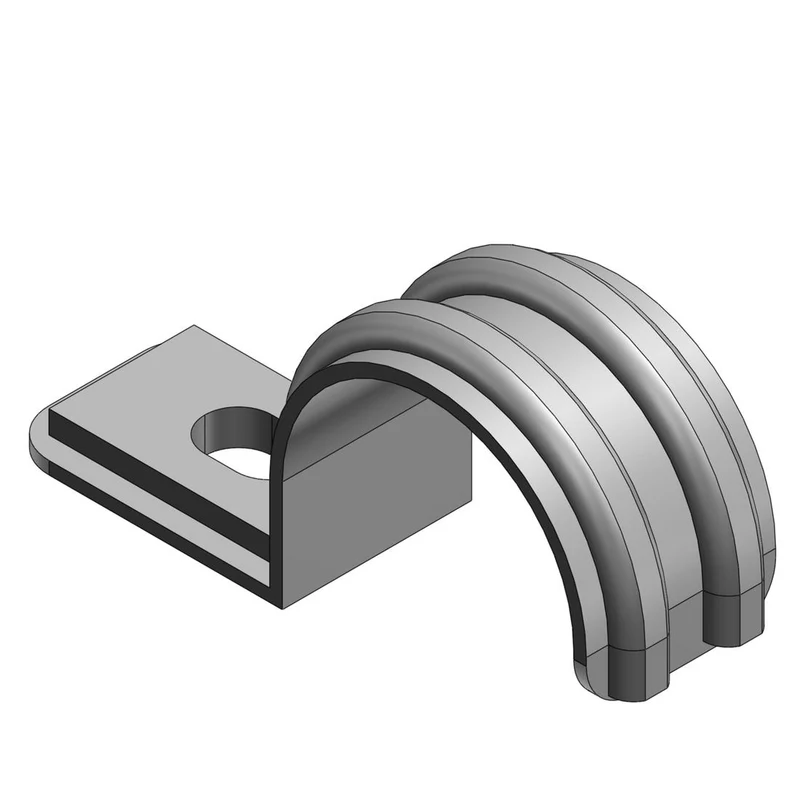 STRAP EMT 1-HOLE 1/2" STEEL
