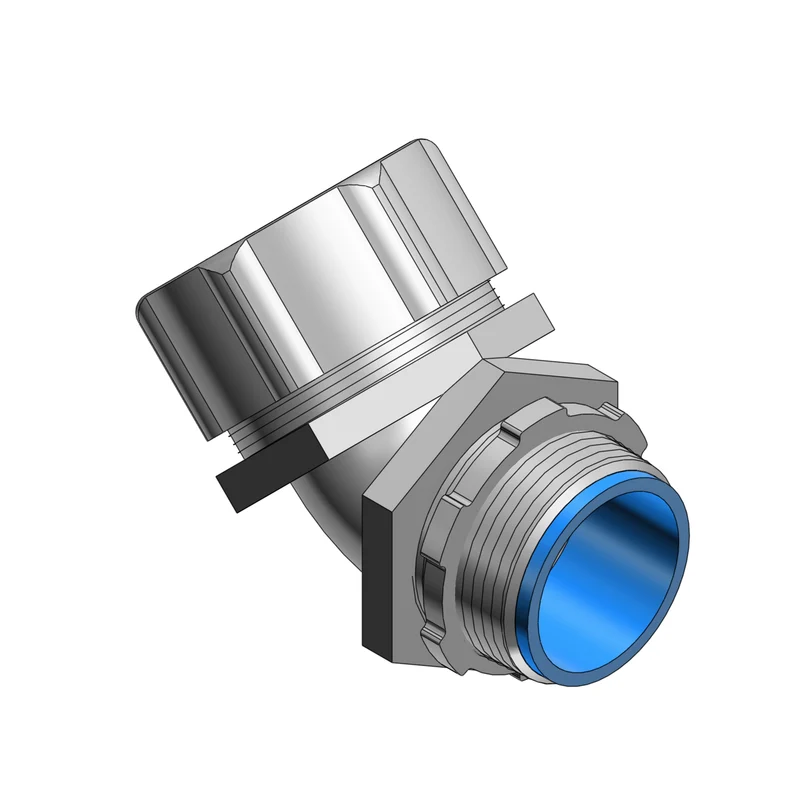 ABB - CONNECTOR LIQUIDTIGHT 1-1/4IN 45D INSULATED IRON