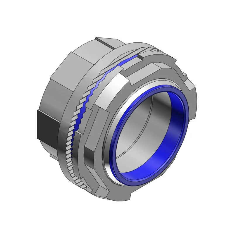 HUB CONNECTOR INSULATED 1/2" ALUMINUM
