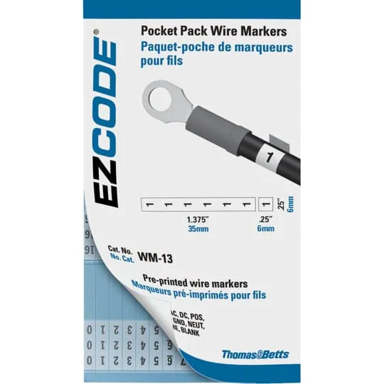 WIRE MARKER BOOK VINYL 10X A THRU Z