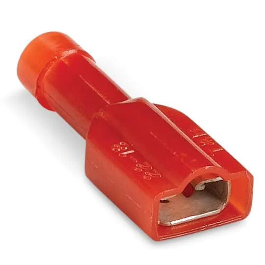 LUG FEMALE DISCONNECT NYLON #22-18 WIRE 100/P YELLOW