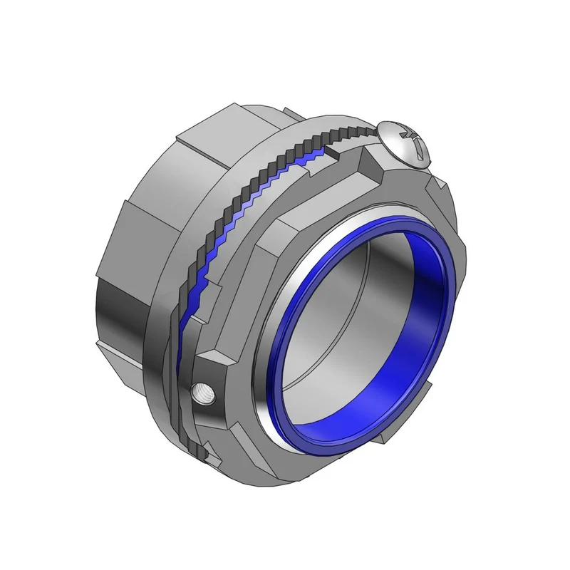 HUB CONNECTOR INSULATED GROUNDING 3/4" ALUMINUM