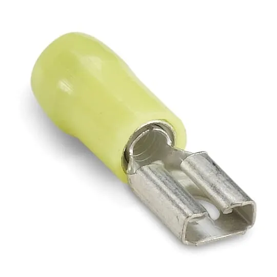 LUG FEMALE DISCONNECT NYLON #12-10 WIRE 50/PK YELLOW