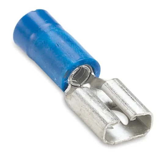 LUG FEMALE DISCONNECT VINYL #16-14 WIRE 100/PK BLUE