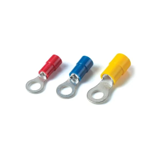 TERMINAL RING VINYL #22-16 WIRE #8 HOLE 15/PK RED
