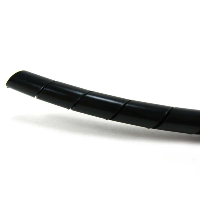 SPIRAL WRAP POLYETHYLENE 0.250IN OUT. DIA. 100' UV BLACK