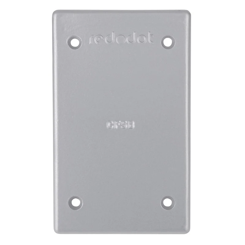 COVER FS/FD 1G ALUMINUM BLANK W/GASKET & SCREWS RAINTIGHT