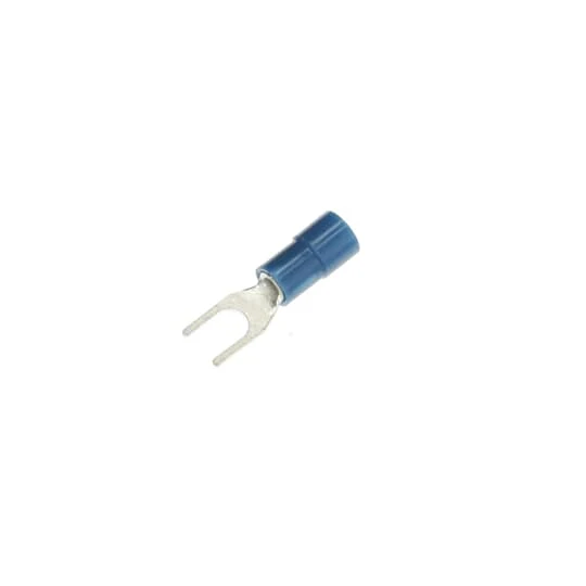 TERMINAL FORK VINYL #16-14 WIRE #8 HOLE 15/PK BLUE