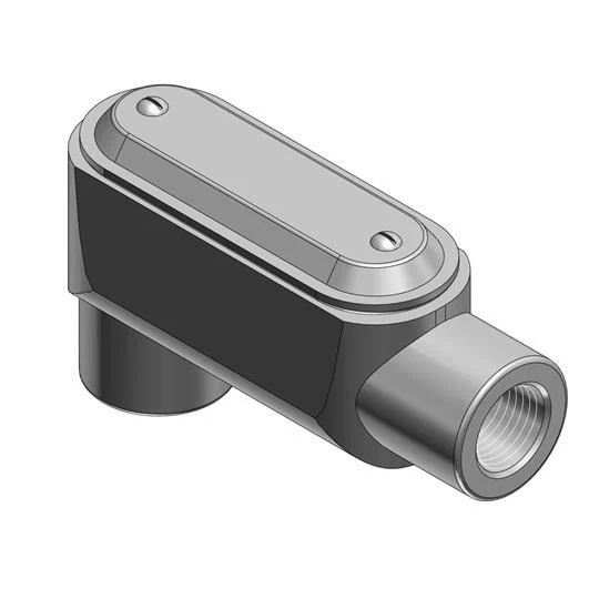 LB RIGID 1-1/4" FORM 7 COVER/GASKET IRON GREY