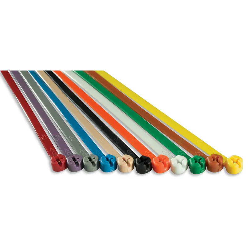 CABLE TIE 7.31IN X 0.190IN W 50LB NYLON MULTI-COLOR