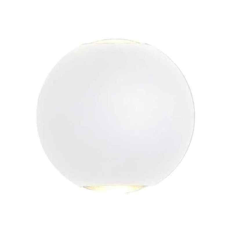Applique Murale Blanche Design LED Double Faisceaux IP54 6W