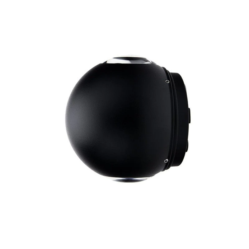 Applique Murale Noire Design LED Double Faisceaux IP54 6W