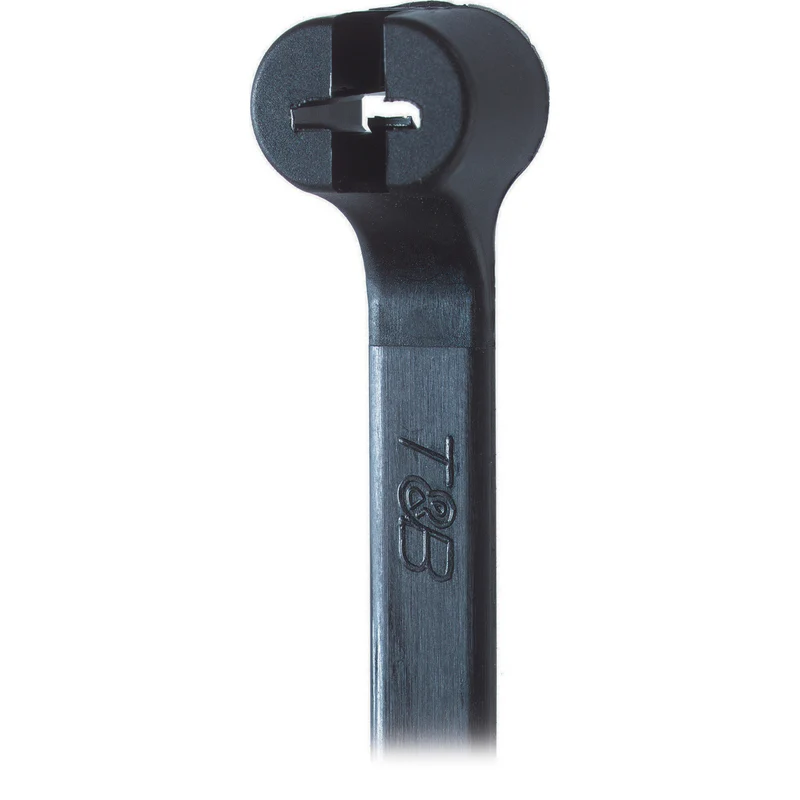 CABLE TIE 8.00IN X 0.091IN W 18LB NYLON UV BLACK