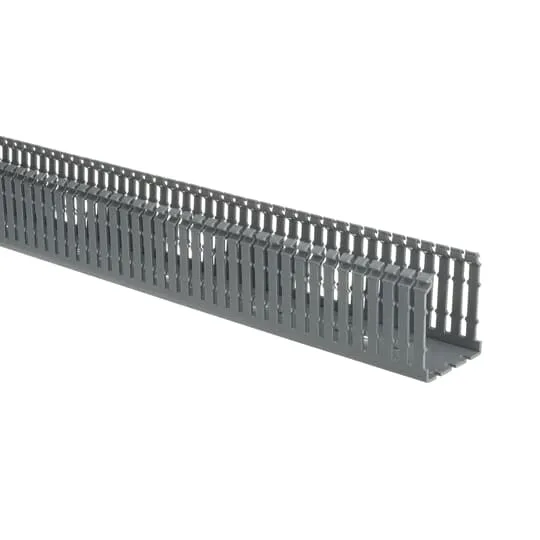 CABLE DUCT SLOTTED 6'LG X 2-1/2"W X 3"H PVC GRAY
