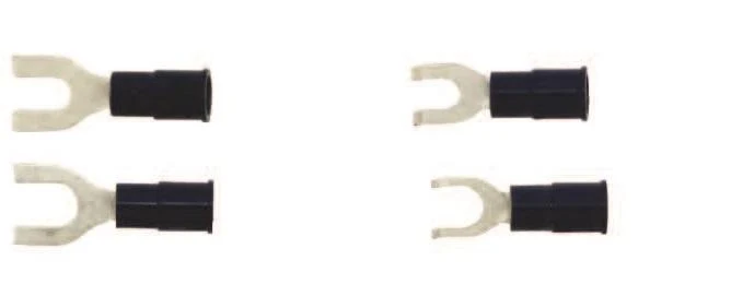 TERMINAL FORK VINYL #16-14 WIRE #4-6 HOLE 100/PK BLUE