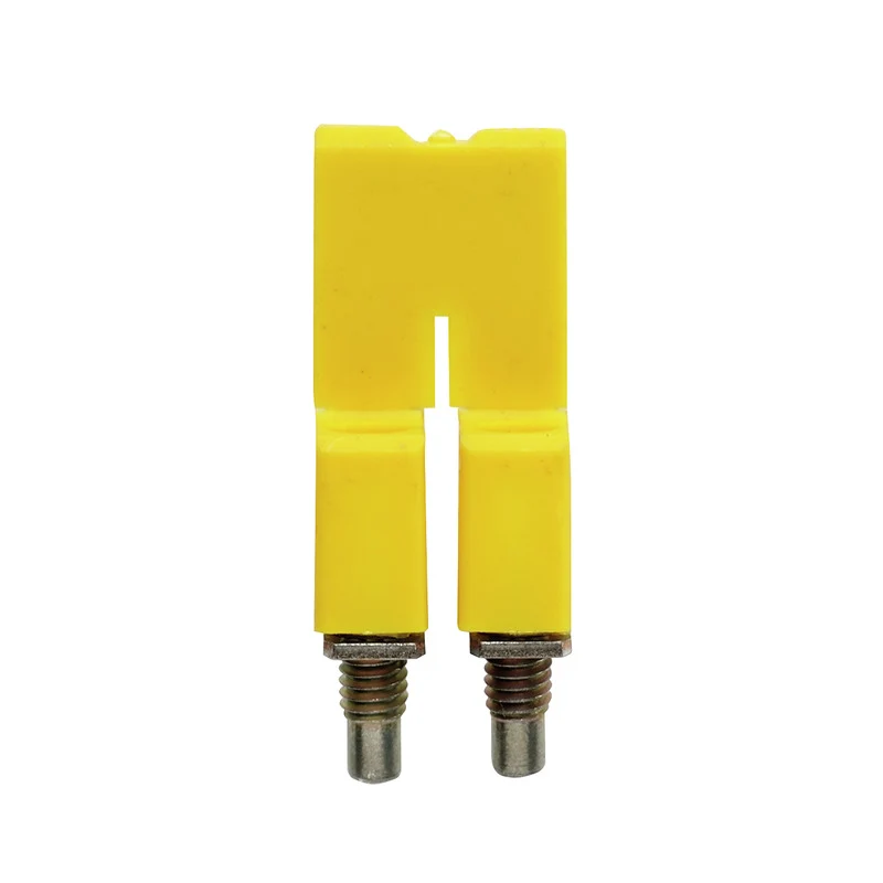 Cross-connector (terminal), when screwed in, yellow, 32 A, Number of poles: 2, Pitch in mm: 5.10, Insulated: Yes, Width: 7 mm