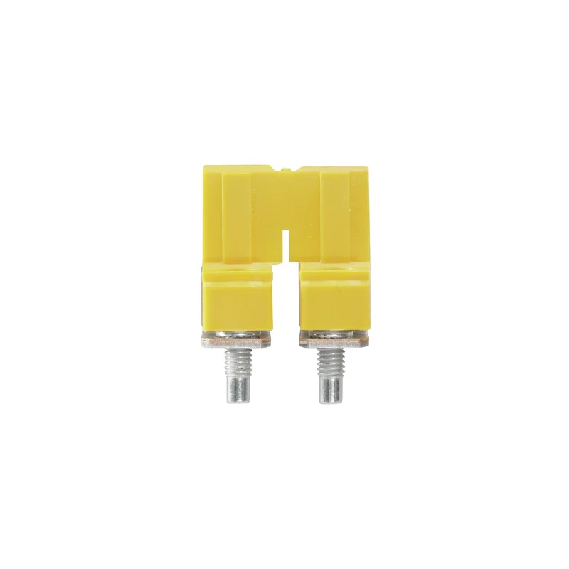 Cross-connector (terminal), when screwed in, yellow, 76 A, Number of poles: 2, Pitch in mm: 9.90, Insulated: Yes, Width: 7.55 mm