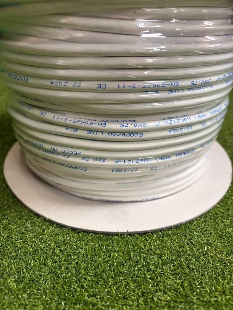 2 Core 0.75sqmm White LSZH Straight Power Cable
