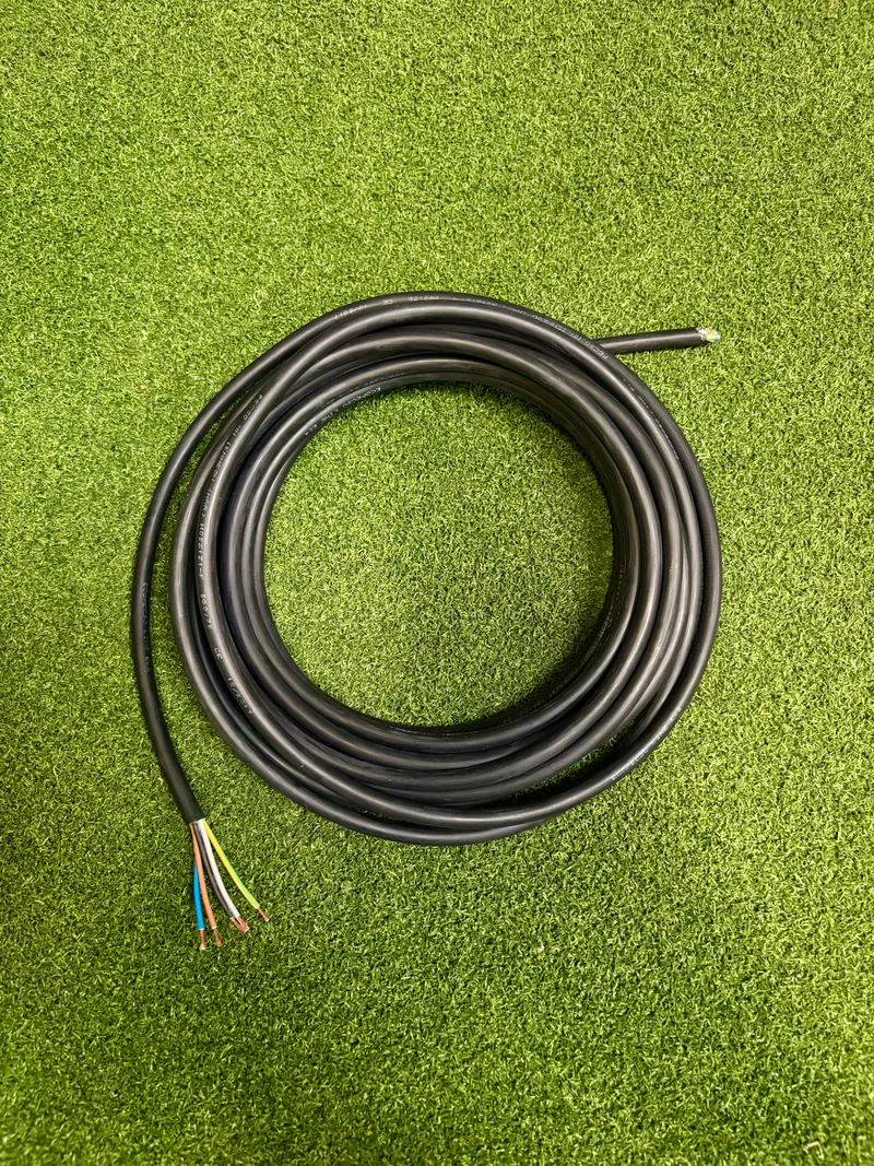 5 Core 0.75sqmm Straight LSZH Black Power Cable