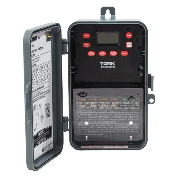 TIMER DIGITAL 30A SPST 24-HR 120-277VAC 1-CHANNEL NEMA-1