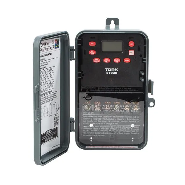 TIMER DIGITAL 30A DPST 24-HR 120-277VAC 1-CHANNEL NEMA-3