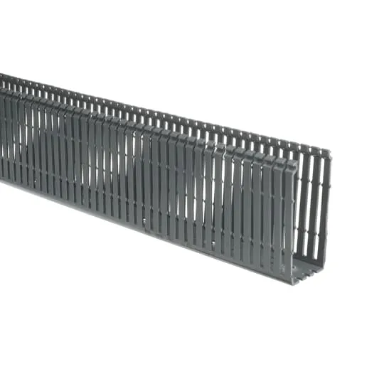 CABLE DUCT SLOTTED 6'LG X 2"W X 5"H PVC GRAY