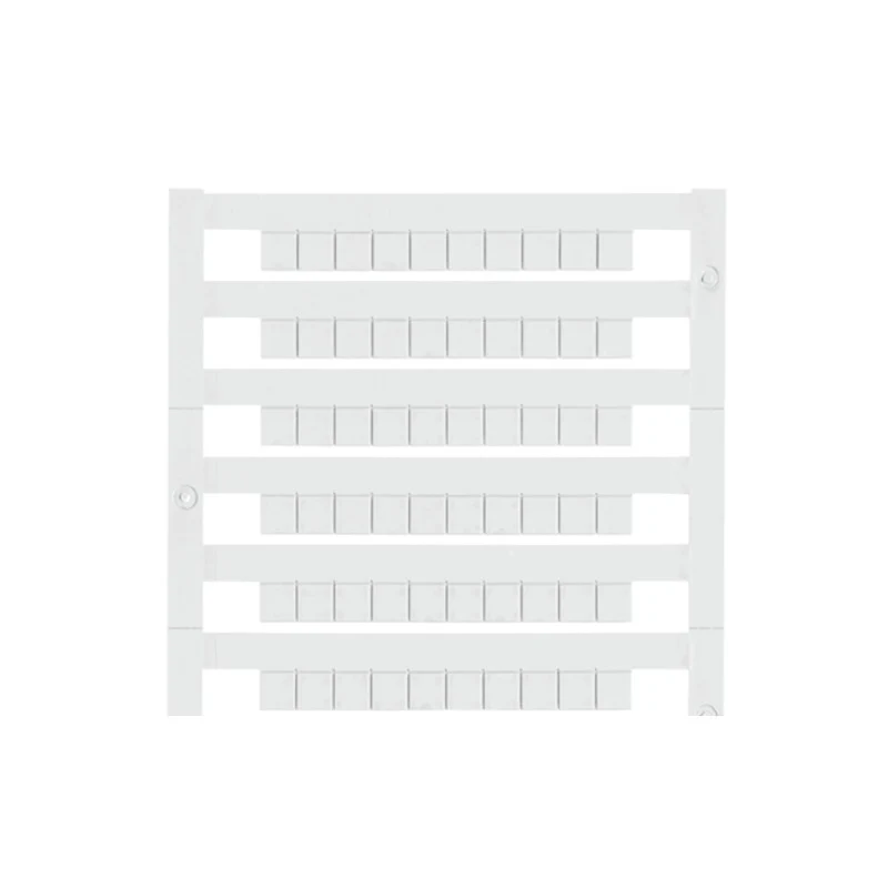Terminal marking, white, Pitch in mm: 5.00, Printed characters: Mixed characters, horizontal, Width: 5 mm, Height: 5 mm