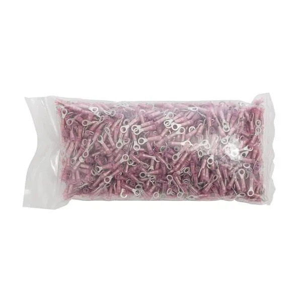 TERMINAL RING NYLON INSUL. #22-18 WIRE #10 STUD RED
